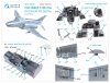 Quinta Studio QDS-48245 F-4EJ Kai 3D-Printed & coloured Interior on decal paper (ZM SWS) (Small version) 1/48